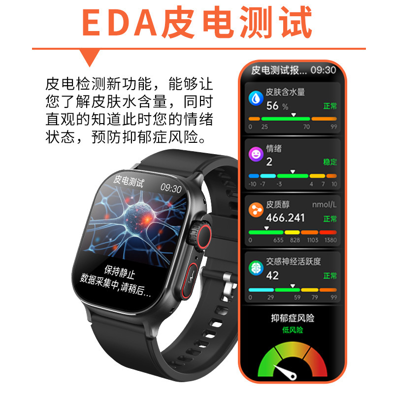 F500 医療グレード ECG スマートウォッチ 4G カードウォッチ血糖血中酸素心拍数睡眠モニタリングスポーツブレスレット|undefined