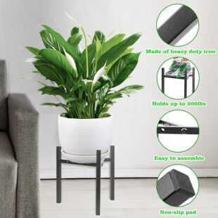 Cross Border Indoor Adjustable Plant Stand Metal Modern Plant Stand Heavy Duty Stable Plant Flower Pot Stand