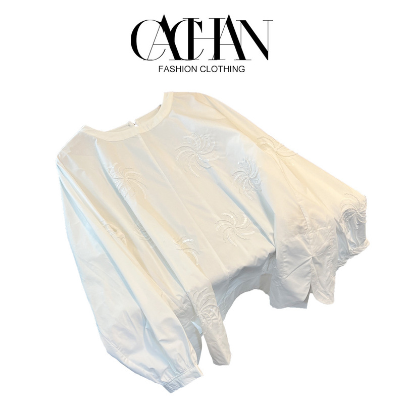 Spring High-end Guofeng Top 2025 Women's Super-looking Heavy Embroidered Vest with Loose Shirt