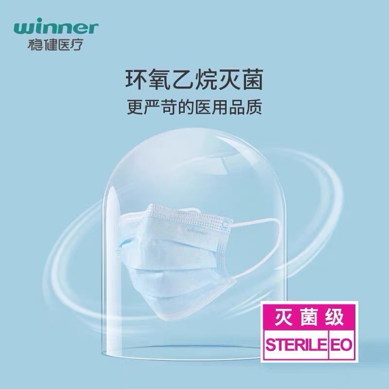 Winner穏健医療用外科マスク滅菌級独立包装全綿使い捨て外科モノリシック成人|undefined