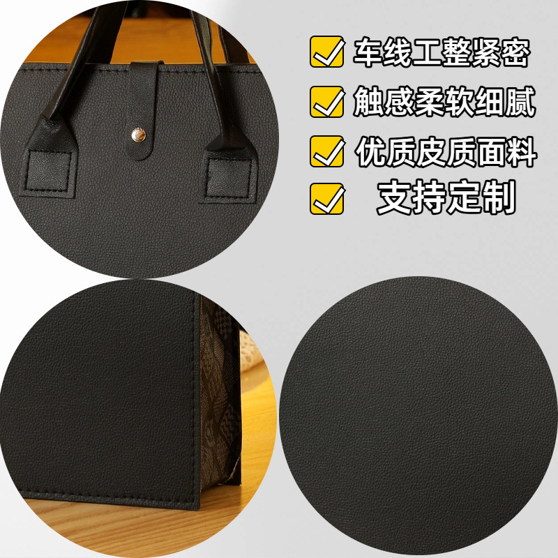 红酒手提袋葡萄酒两支装新款PU酒袋可印logo商务礼品包装礼盒通用|undefined