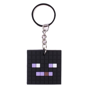 Square Mai Block Keychain Schoolbag Pendant PVC Accessories Gift Bag Amazon AliExpress Hot Wholesale