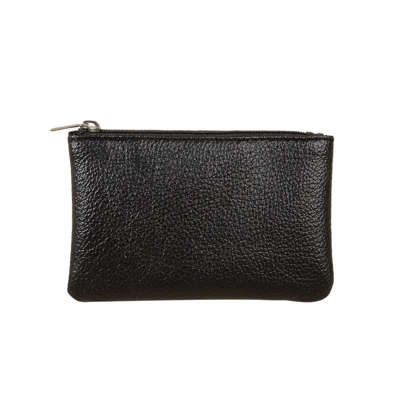 Universal ultra thin wallet for men and women with zipper, short cards, coins for keys, organizer bag, new collection