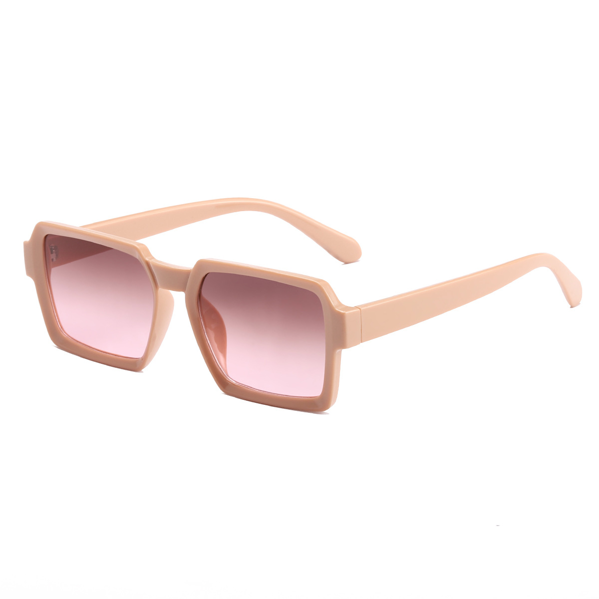 2021 nuevo europeo y americano transfronterizo retro simple polígono gafas de sol ins leche té color personalidad Internet celebridad gafas de sol moda
