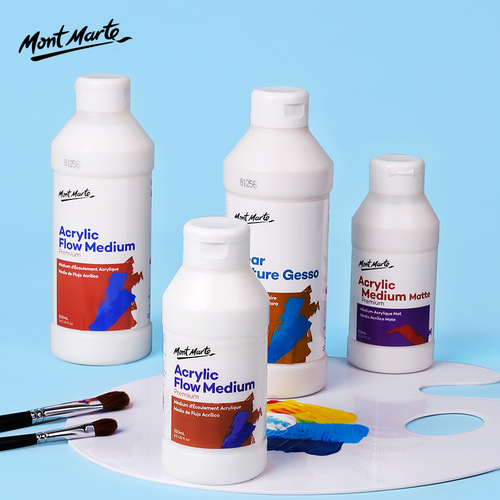 Montmartre acrylic paint blending liquid oil painting base acrylic additive 500ml medium agent matte agent bright agent