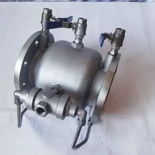 沪天阀门不锈钢低阻力倒流防止器LHS743X-10P
