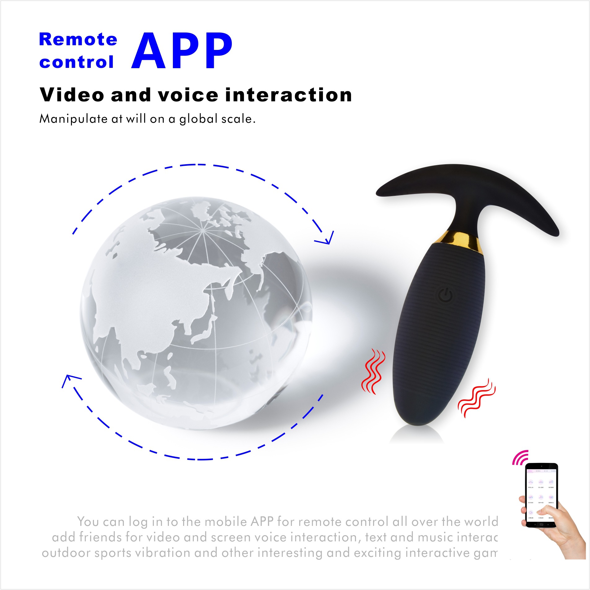 Remote control multi-frequency vibrating egg adult novelty toy for both men and women, anal toy