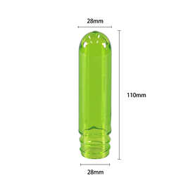 厂家批发28牙口塑料瓶瓶胚39克透明矮款PET优质现货瓶胚可定颜色