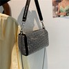 Shiny small bag, shoulder bag, handheld chain for leisure, suitable for import