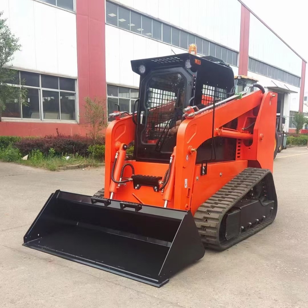 Nuevo tipo de orugas deslizante loader sitio de construcción desmantelar cuatro tracciones pequeño deslizante carretilla elevadora carga de manejo de carga