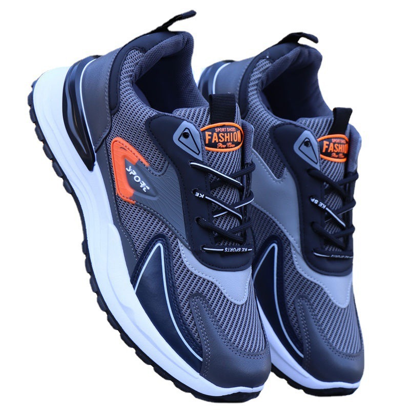 Nuevos zapatos deportivos de verano, zapatos casuales ligeros para hombres, zapatos de malla transpirables, zapatos casuales, zapatos de papá para correr con suela suave antideslizante image 6