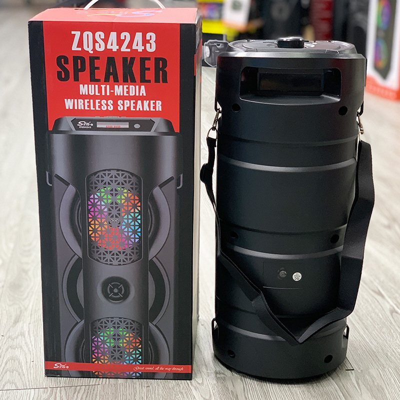 小型デュアル 4inch Bluetooth サブウーファーオーディオデュアルスピーカーカード家庭用ポータブル屋外パフォーマンススクエアダンススピーカー|undefined