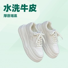 【鞠婧祎同款】GC城市特工2025年秋季新款厚底板鞋女增高小白鞋潮