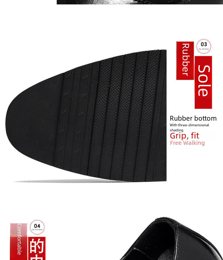 Scarpe da uomo in pelle a tre connettori, scarpe casual da lavoro, scarpe da uomo eleganti, scarpe da abito britanniche, scarpe da sposo da uomo, scarpe da sposa 8038-R_voghion.com