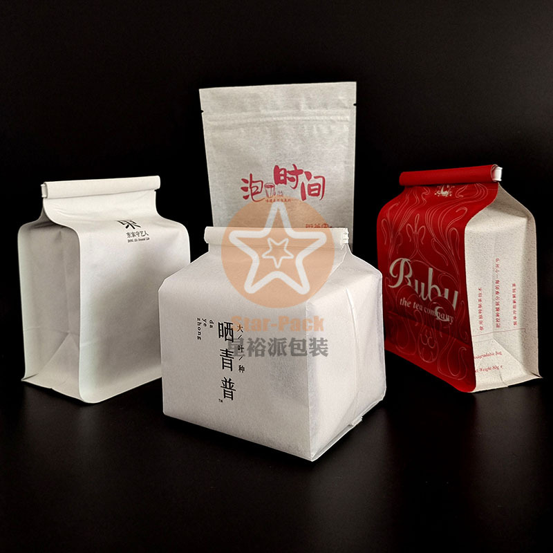 自立自封创意手工云龙棉纸环保茶叶袋