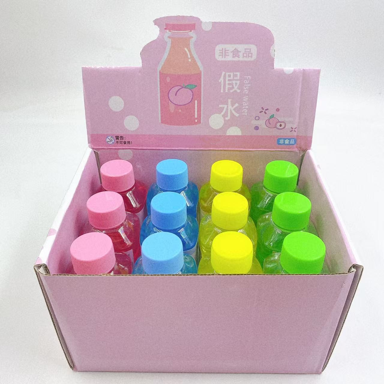 Botellas de agua transparentes falsas botellas de agua mineral falsas botellas de barro espumoso juguetes de descompresión de color goma espumosa de alta permeabilidad