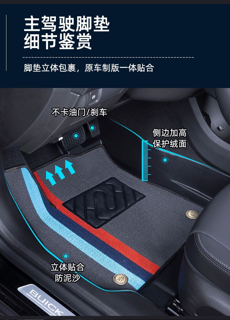 Suitable for Toyota Corolla Lei Ling Zhixuan Camry CHR Rui Rong Fang RAV4 Front Weilanda TPE Car Mat