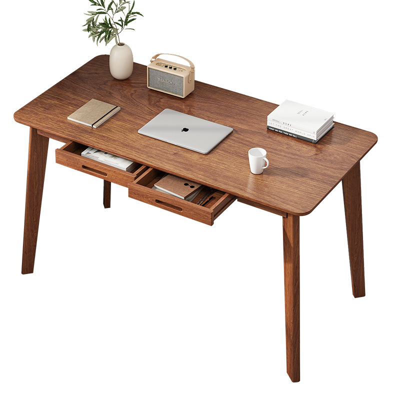 Escritorio de oficina hogar simple madera maciza pierna pequeña mesa banco de trabajo dormitorio estudiante estudio escritorio de la computadora de escritorio