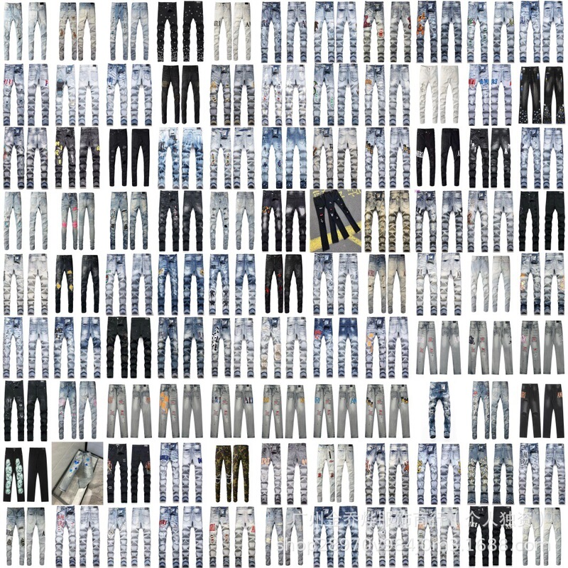 Correct version for cross-border foreign trade AM patch embroidery high street basic ripped loose casual versatile jeans Correct version for cross-border foreign trade AM patch embroidery high street basic ripped loose casual versatile jeans