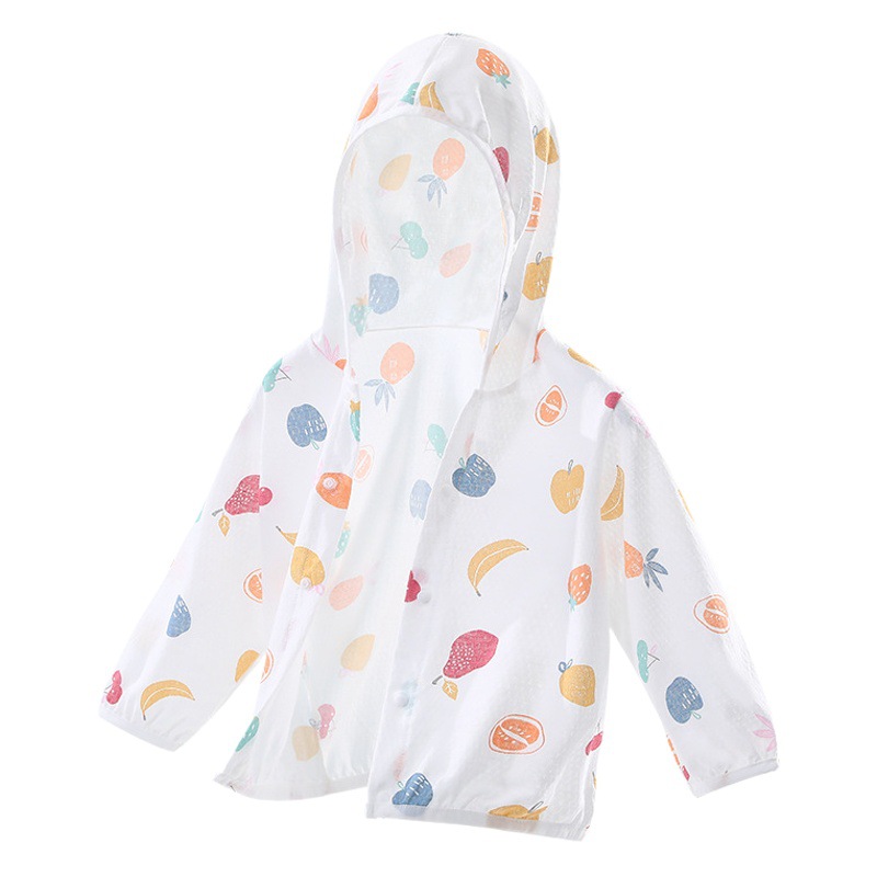 Baby's Sunscreen Clothing Summer Thin Breathable Pure Cotton Baby Air-conditioning Shirt Men's and Women's Sunscreen Clothing Coat