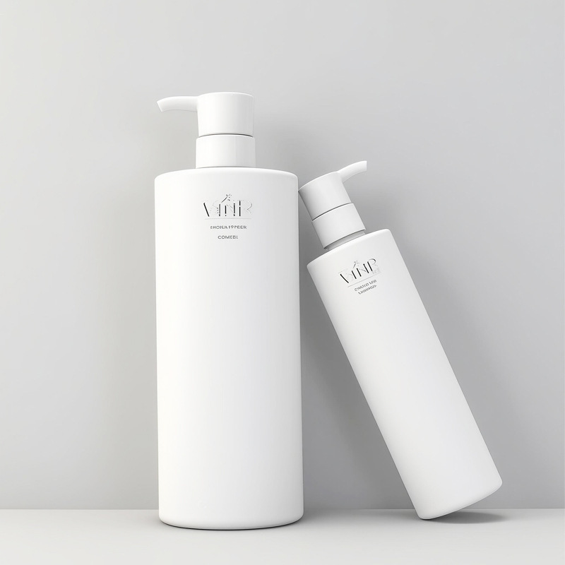 150ml300ml平肩白色洗护瓶洗发水沐浴露按压瓶500ml护发素塑料瓶|undefined