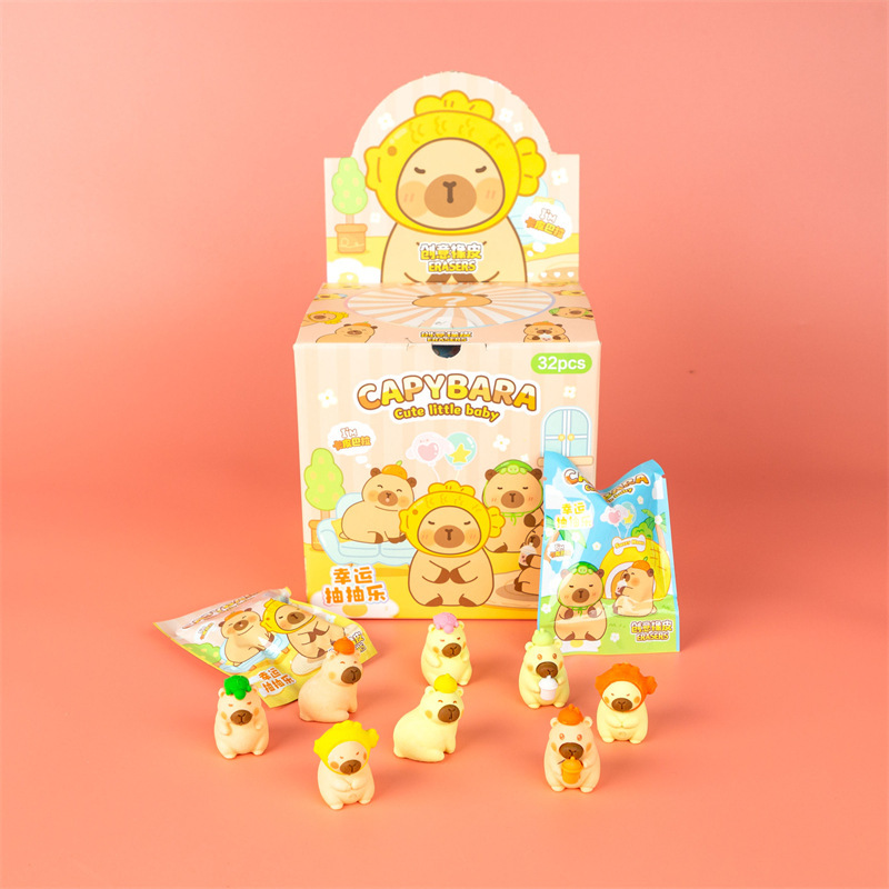 新しいB-1013のバターの熊のブラインドの袋の消しゴムの漫画のかわいいバタフライビーの3d立体は分解して詰めます。|undefined