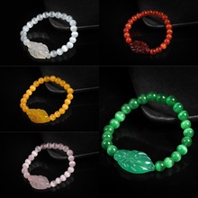 工厂直销猫眼石水晶手链跨镜手串创意礼品猫眼石玉髓九尾狐狸手链