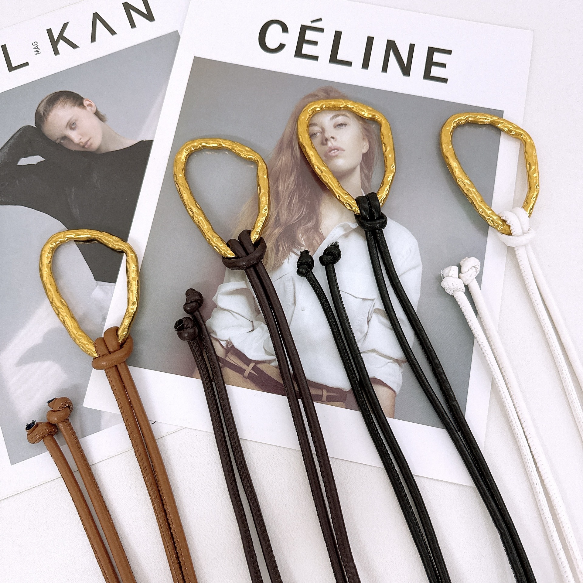 Cinturón de cordón de moda retro cinturón de mujer cinturón de decoración abrigo vestido cinturón de cuero casual cinturón de cintura de estilo europeo y americano