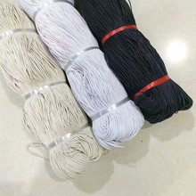 黑色蜡线本白漂白咖啡2mm国产蜡线圆棉纱蜡绳1.5mm服装辅料饰品绳