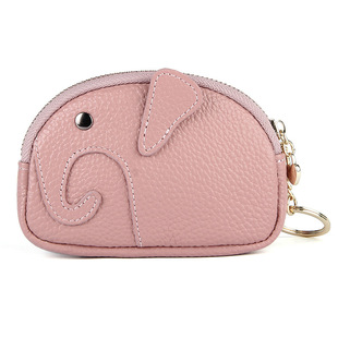 2022 new cute ins elephant coin purse creative Japanese coin bag mini genuine leather coin purse for women