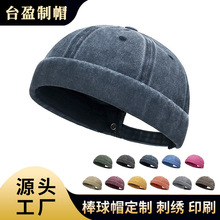 新款复古布瓜皮帽帽子女款街头嘻哈软顶唐帽四季百搭时尚地主圆帽
