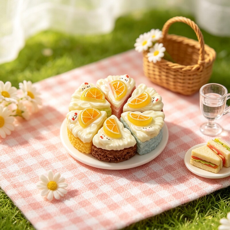 Cartoon Miniature Cake Bakery Scene Decorations Cream Glue DIY Materials Accessories Keychain Hairpin Cartoon Miniature Cake Bakery Scene Decorations Cream Glue DIY Materials Accessories Keychain Hairpin
