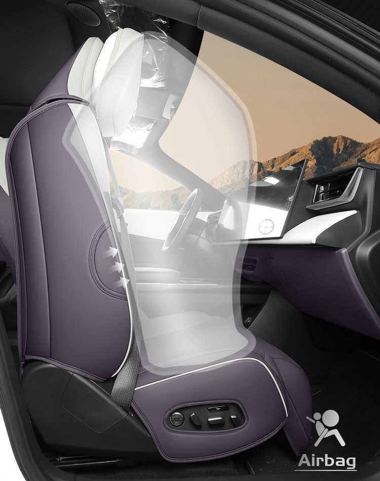 Mazda Ez-60 Special Car Seat Cushion, All-Season Universal Interior Modification, Full Leather Wear-Resistant Breathable Seat Cover