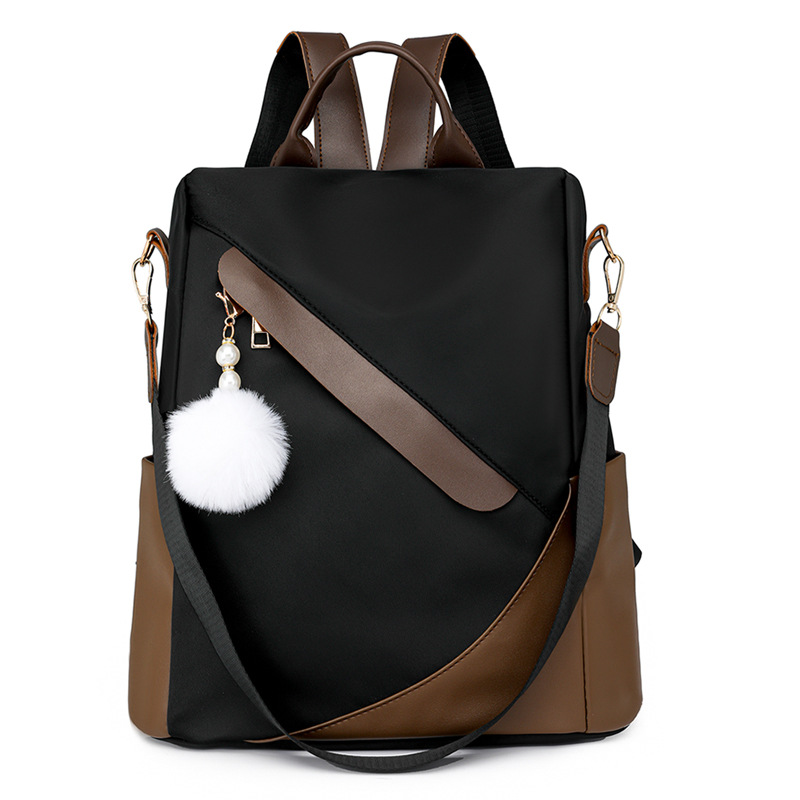 Bolsos para mujer nueva mochila antirrobo casual para mujer simple y versátil color de contraste mochila de viaje de viaje al por mayor