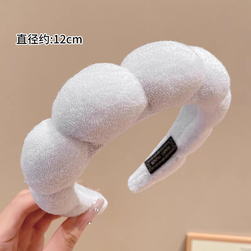 顔が小さい女性向けの高頭蓋雲スポンジヘッドバンド、洗顔やマスク専用のヘアピンヘッドバンド、クロスボーダー|undefined