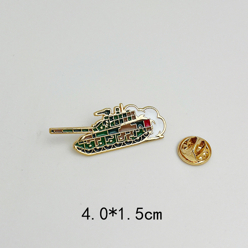 坦克模型展会纪念品金属徽章东风-41洲际弹模型胸针纪念品衣服包|undefined