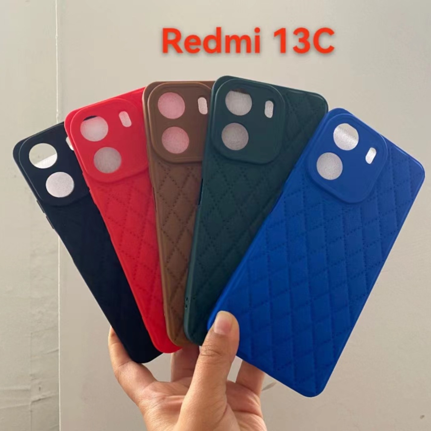 For African INFINIX model NOTE40-4G fine hole rhombus soft rubber TPU diamond real color mobile phone case