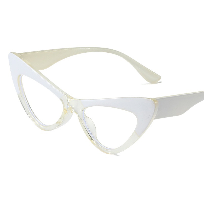 2022 nuevo ojo de gato gafas lisas de moda europea y americana Anti-azul gafas de luz personalizada gafas de diseño original 066