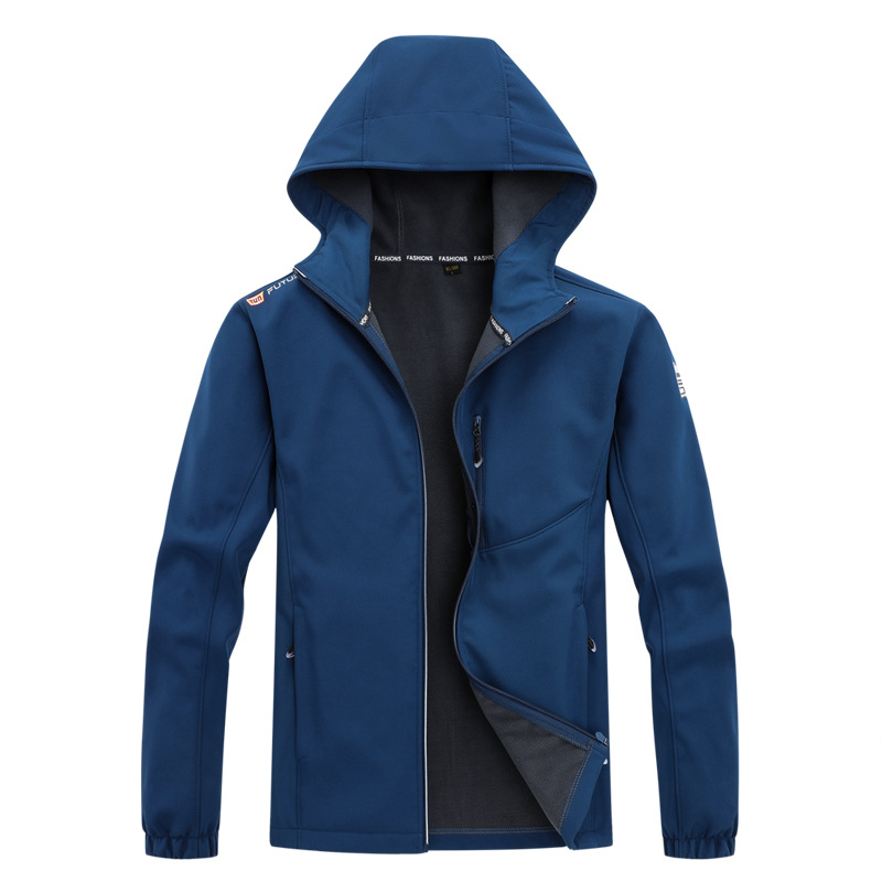 Abrigo de concha suave de otoño e invierno para hombres y mujeres con forro polar engrosado chaqueta cálida al aire libre a prueba de viento impermeable chaqueta deportiva casual