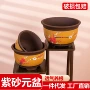 透气紫砂桌面手工花盆