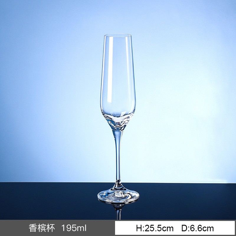 Alta calidad checa importación sin plomo cristal tazas de vino, tazas de cristal alto pie, banquete de negocios especial, hotel al por mayor