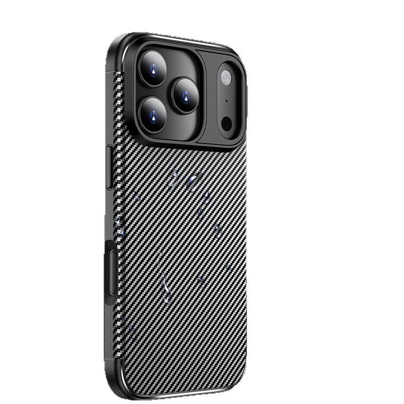 适用iPhone17PROMAX手机壳碳纤维纹理苹果17甲壳虫全包防摔保护套|undefined