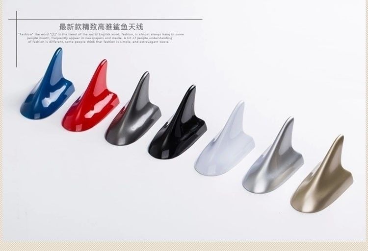 Cross-Border Factory Direct Sales car roof shark fin decorative antenna modified tail shark fin universal punch-free