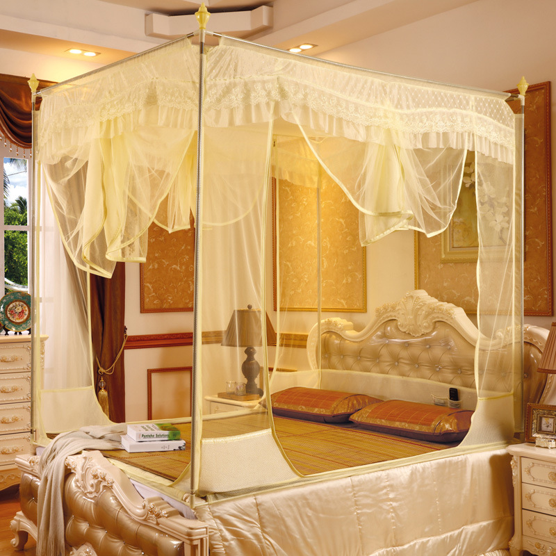 Mosquito Net Home Seat Zipper Fully Closed Baby Drop-Resistant Anti-Mosquito Cloth Baking Paint Bracket Heightening Back-Shaped Bottom Mosquito Net