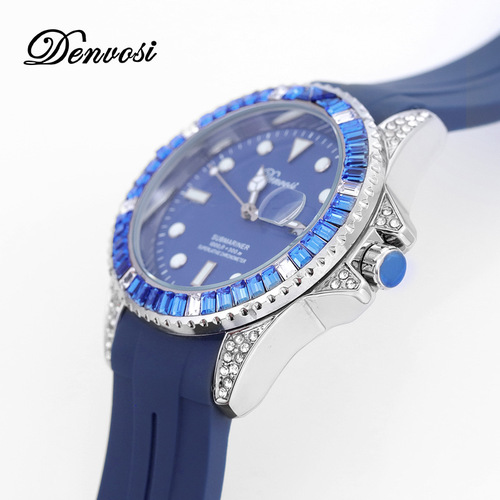 Danforth diamond-set black and green water ghost fully automatic calendar quartz watch casual business waterproof business men's watch for women