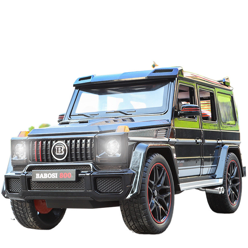 초대형 메르세데스-벤츠 오프로드 시뮬레이션 합금 자동차 모델 컬렉션 장식품 BRABUS 800 오프로드 장난감 자동차 소년용