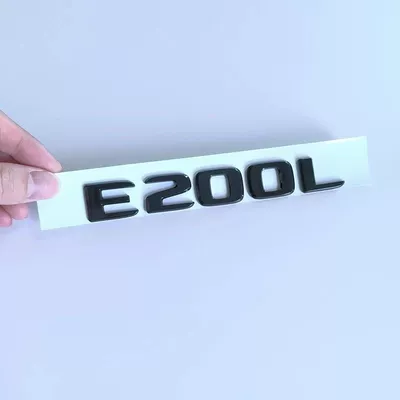E200, E260L, E350L rear | Car logo - standard-e200l-black-label