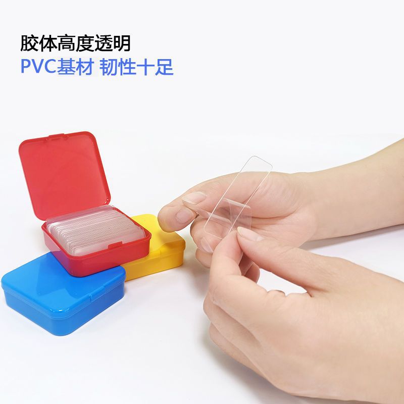 Fábrica en stock gancho adhesivo acrílico sin punzonado adhesivo transparente de doble cara adhesivo de doble cara transparente adhesivo de doble cara