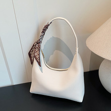 简约质感韩系新款时尚2025休闲丝巾大容量通勤质感轻奢单肩手提包