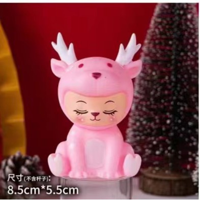 Hermoso brillante Reno ELK Glitter ciervos Mori transparente ciervos postre pastel de mesa decoración para hornear